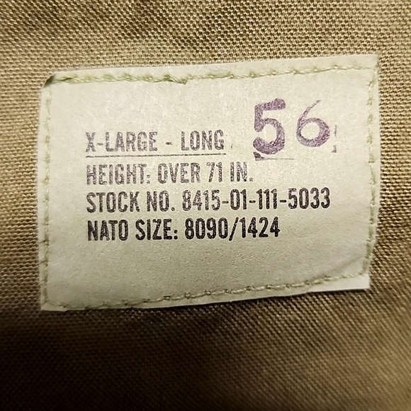 Men's Military Bib/Overall Snowpants, Size XL, (over 71" tall) - Picture 3 of 7